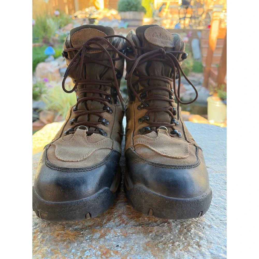 Cabelas Dry-Plus Thinsulate Hunting Boots Mens 11.5 D Brown Suede 83-0535